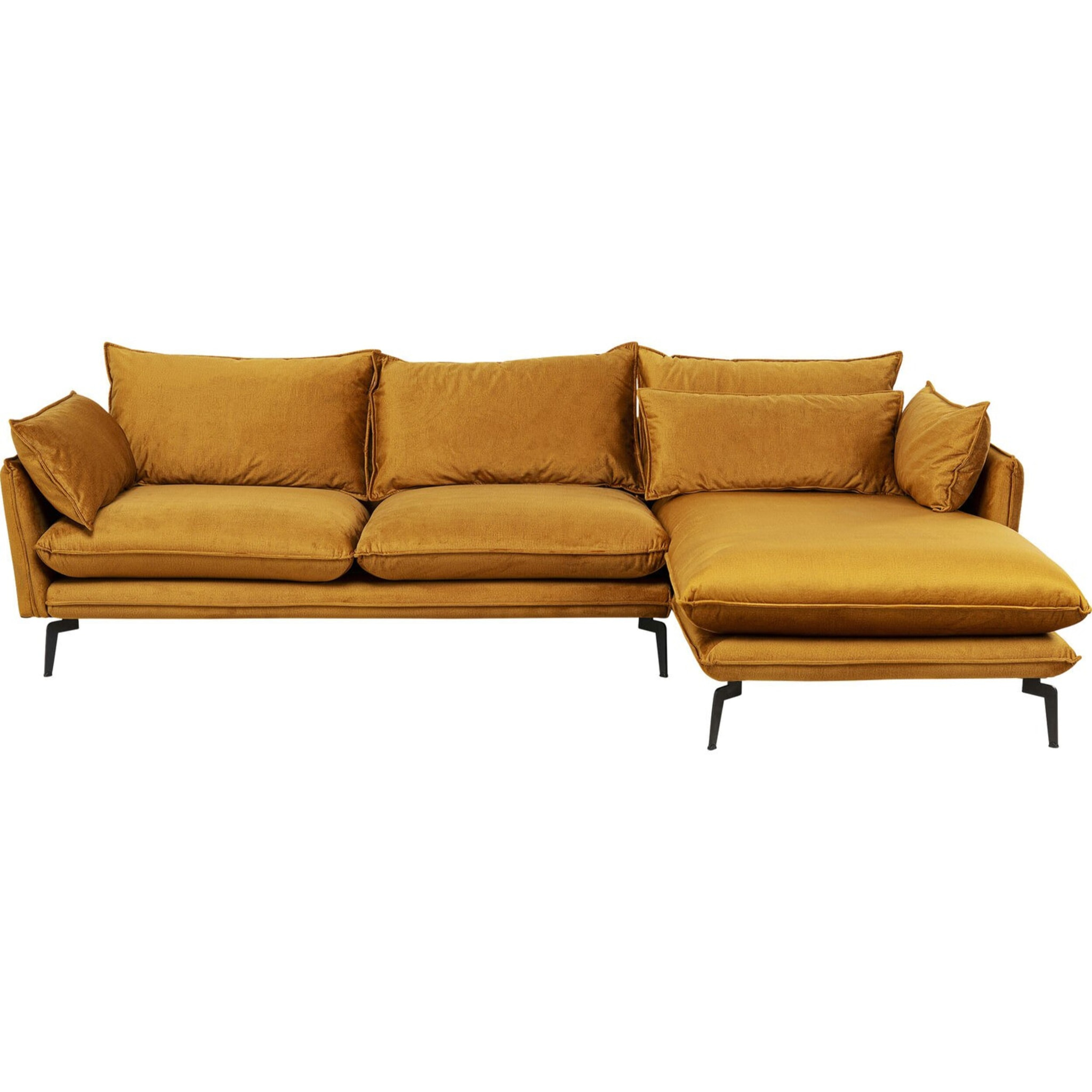Canapé d'angle Monza velours ocre Kare Design