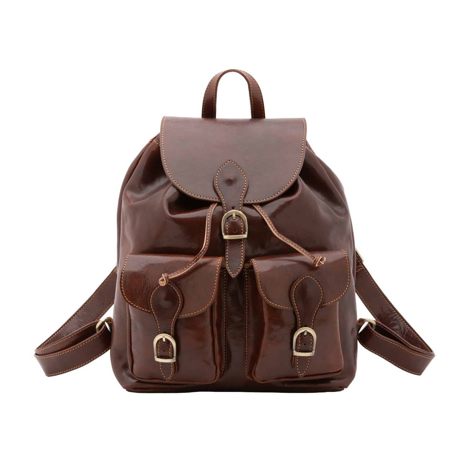 Borsa a spalla da donna - Modello False - Vera pelle - 37.0 x 30.0 x 13.0 cm