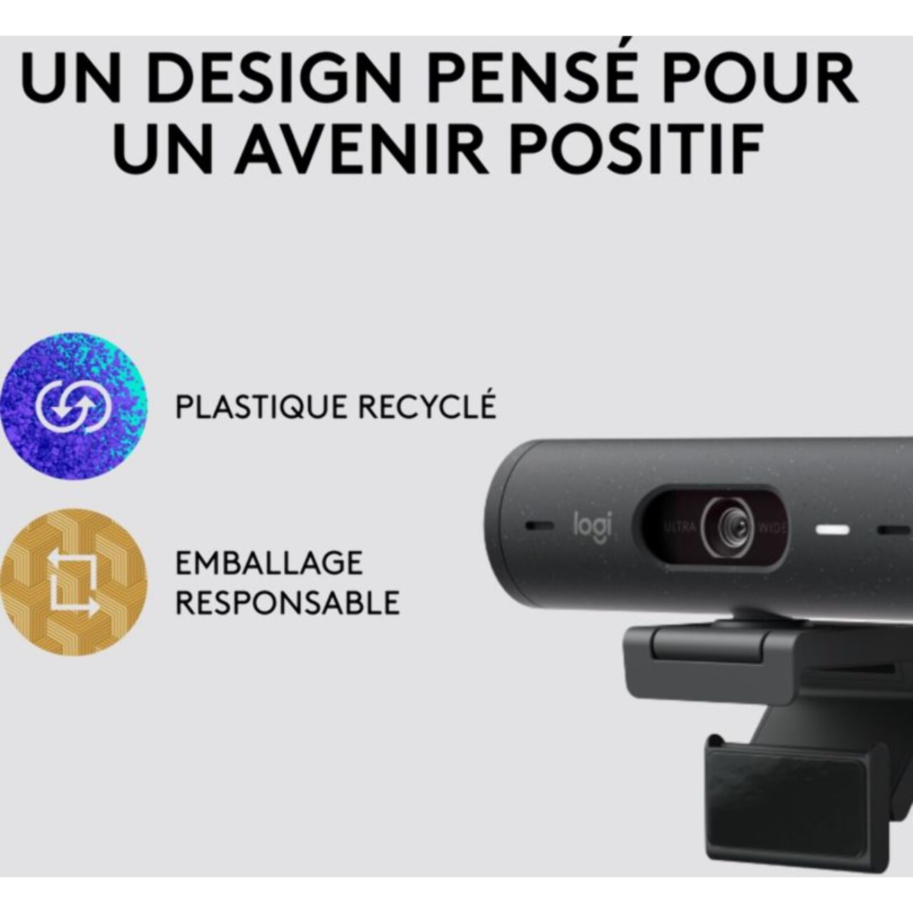 Webcam LOGITECH Brio 500 HD Graphite