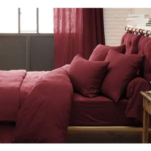 Housse de couette gaze de coton rouge