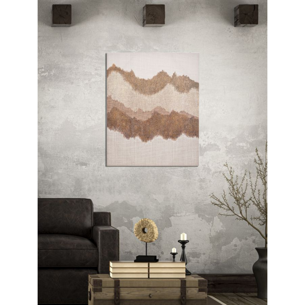 DIPINTO SU TELA BROWNY CM 80X3,7X100