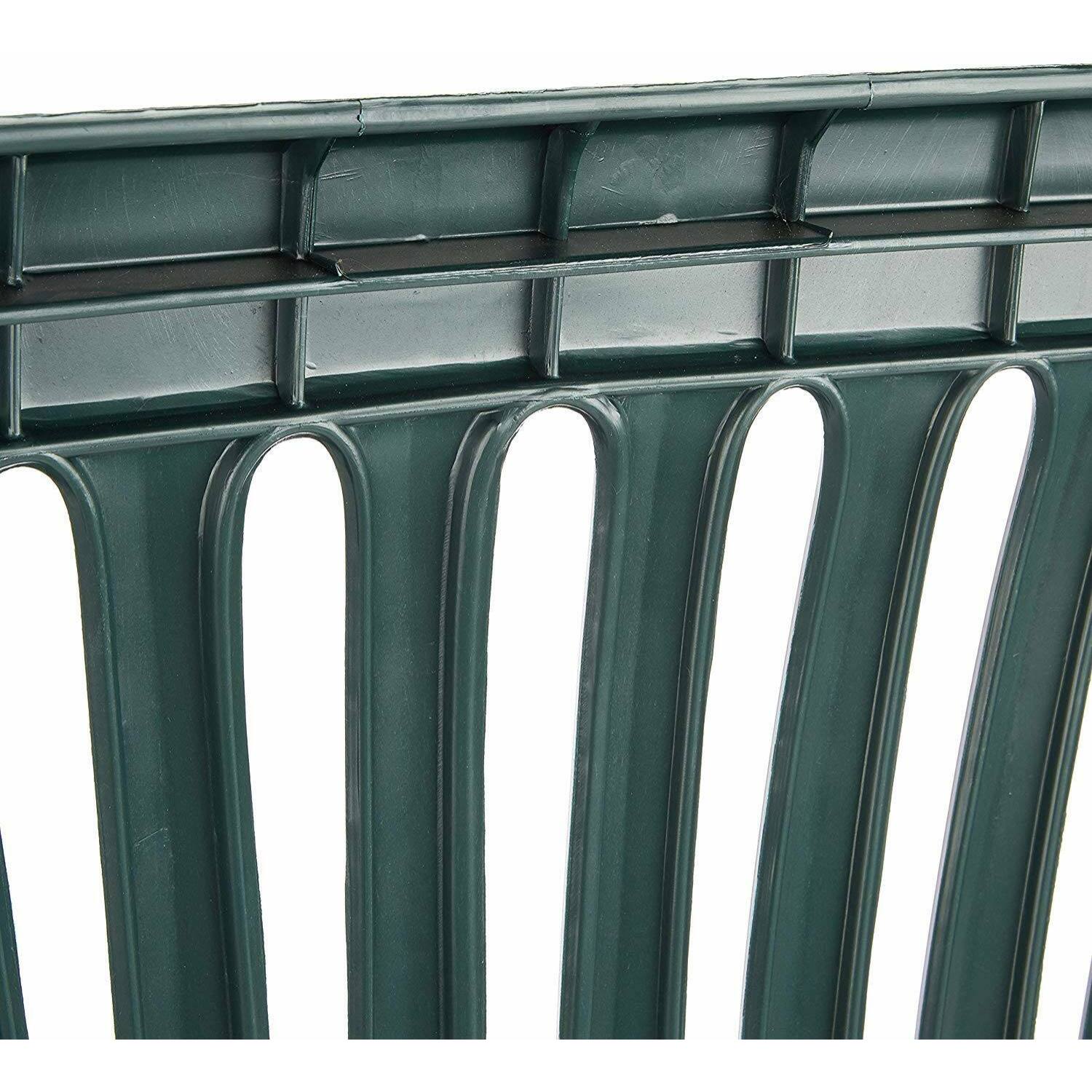 Panchina da esterno Eboli, Panca monoblocco da giardino, Panchina outdoor, 100% Made in Italy, Cm 114x55h82, Verde