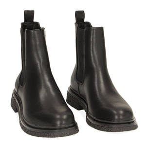 Stivaletti Chelsea neri, tacco 3 cm