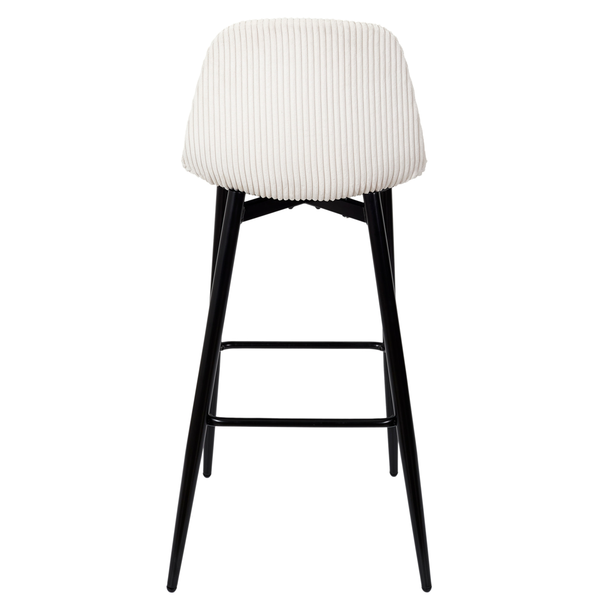 Chaise De Bar Cotele Scott Beige - Lot de 2