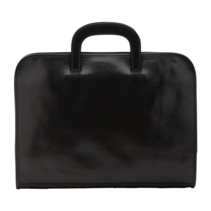 Borsa da lavoro  da uomo In Vera pelle Made in Italy 40x30x6 cm