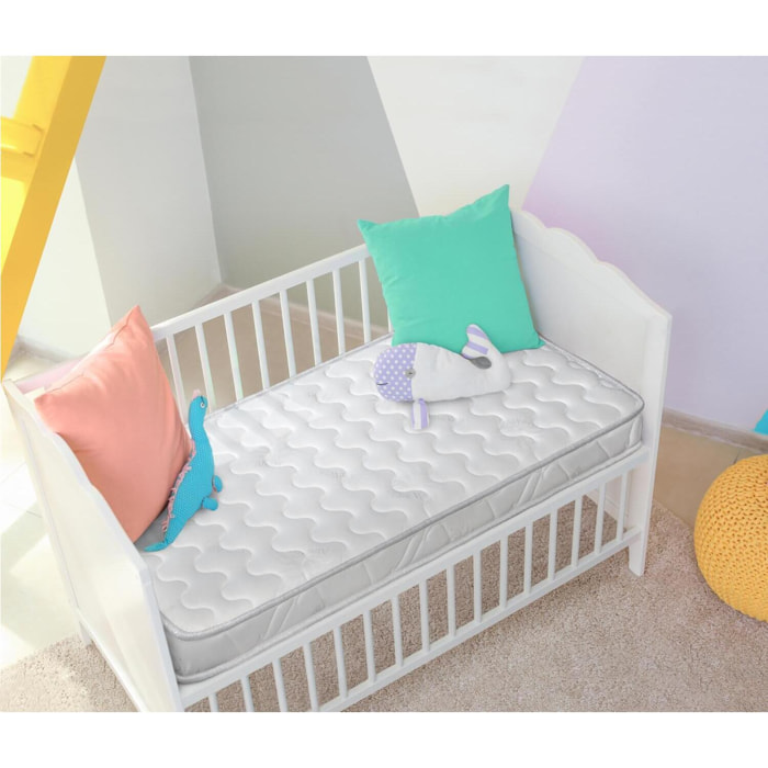 Colchón de Cuna HR Aloe Baby Visco, Altura 12 cm