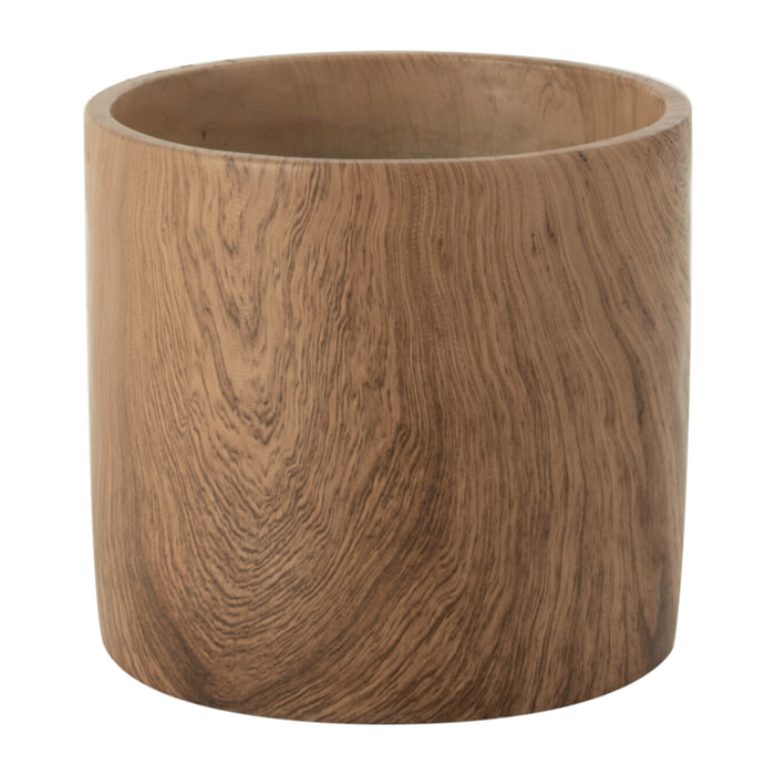 J-Line cachepot Forêt - ciment - marron - large - Ø 18 cm