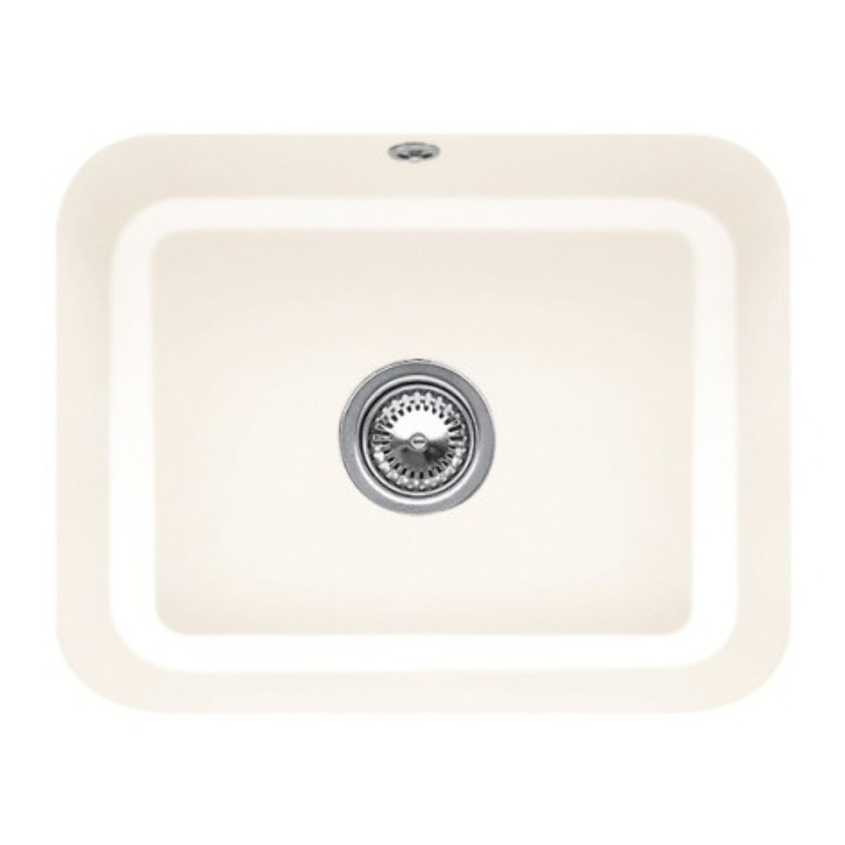 Evier 1 bac Cisterna 60C Crème CeramicPlus avec vidage auto