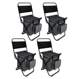 Chaise Pliante Sac Fraicheur - Lot De 4