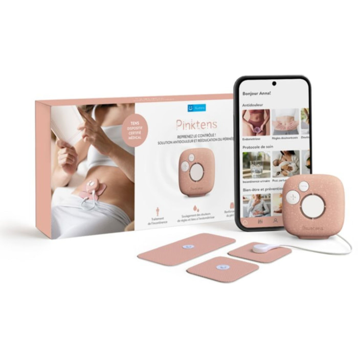Appareil électrostimulation BLUETENS Pinktens Electrostimulation et Kegel guidés