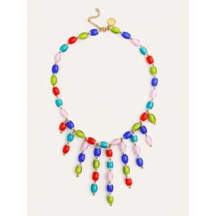 Collar Sahara Color Acero Baño Oro
