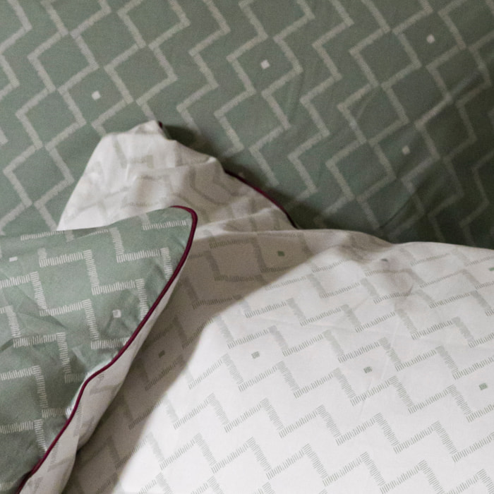 Taie d'oreiller en percale de coton, ETHNIQUE GRAPHIQUE
