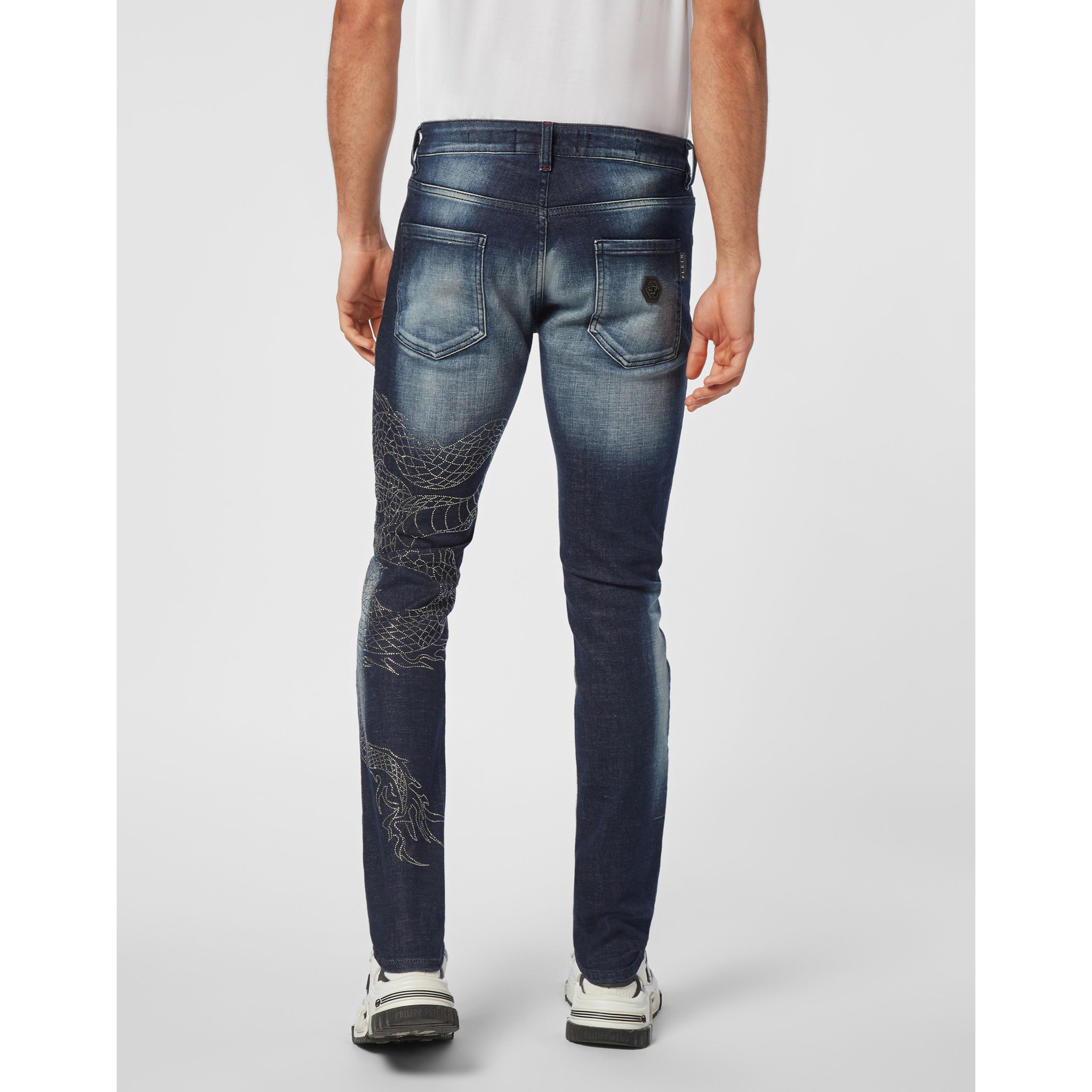 PHILIPP PLEIN Vaqueros de corte recto DRAGON