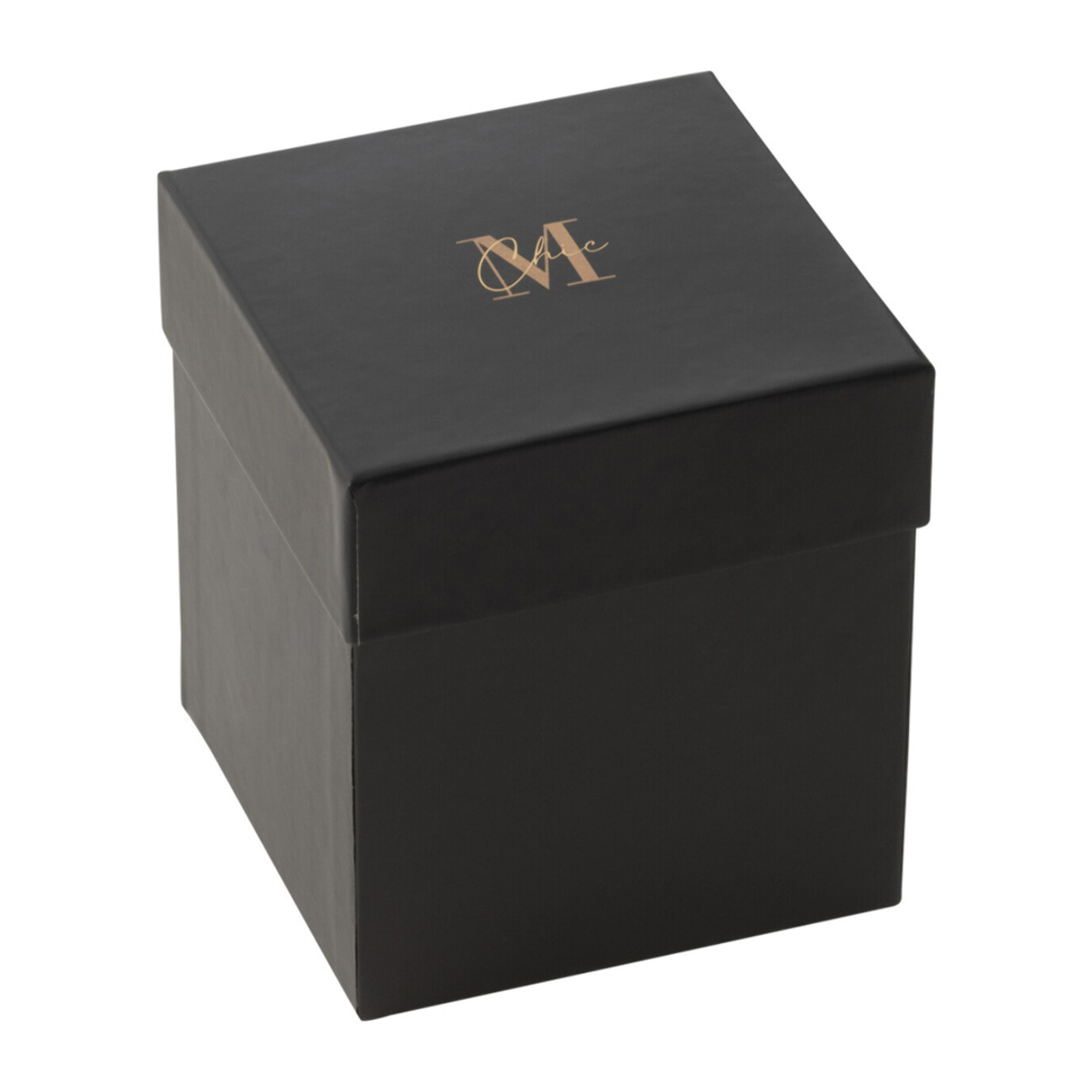 J-Line bougie parfumée M-Chic - Oud & Amber - verre - or/noir - small - 48H