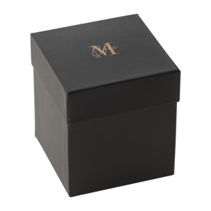 J-Line bougie parfumée M-Chic - Oud & Amber - verre - or/noir - small - 48H