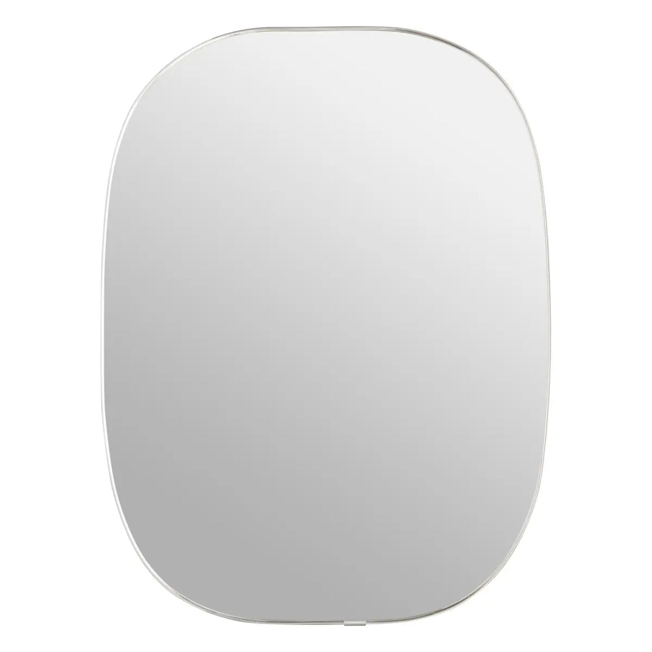 Miroir mural Roman argent 40x30cm