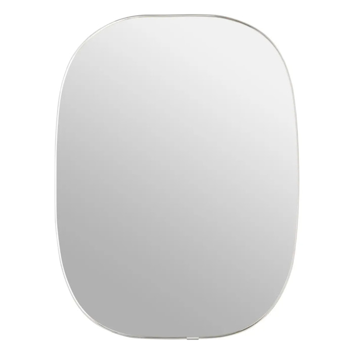 Miroir mural Roman argent 40x30cm