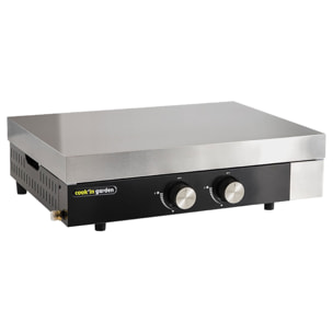 Plancha gaz en fonte FINESTA - 2 brûleurs