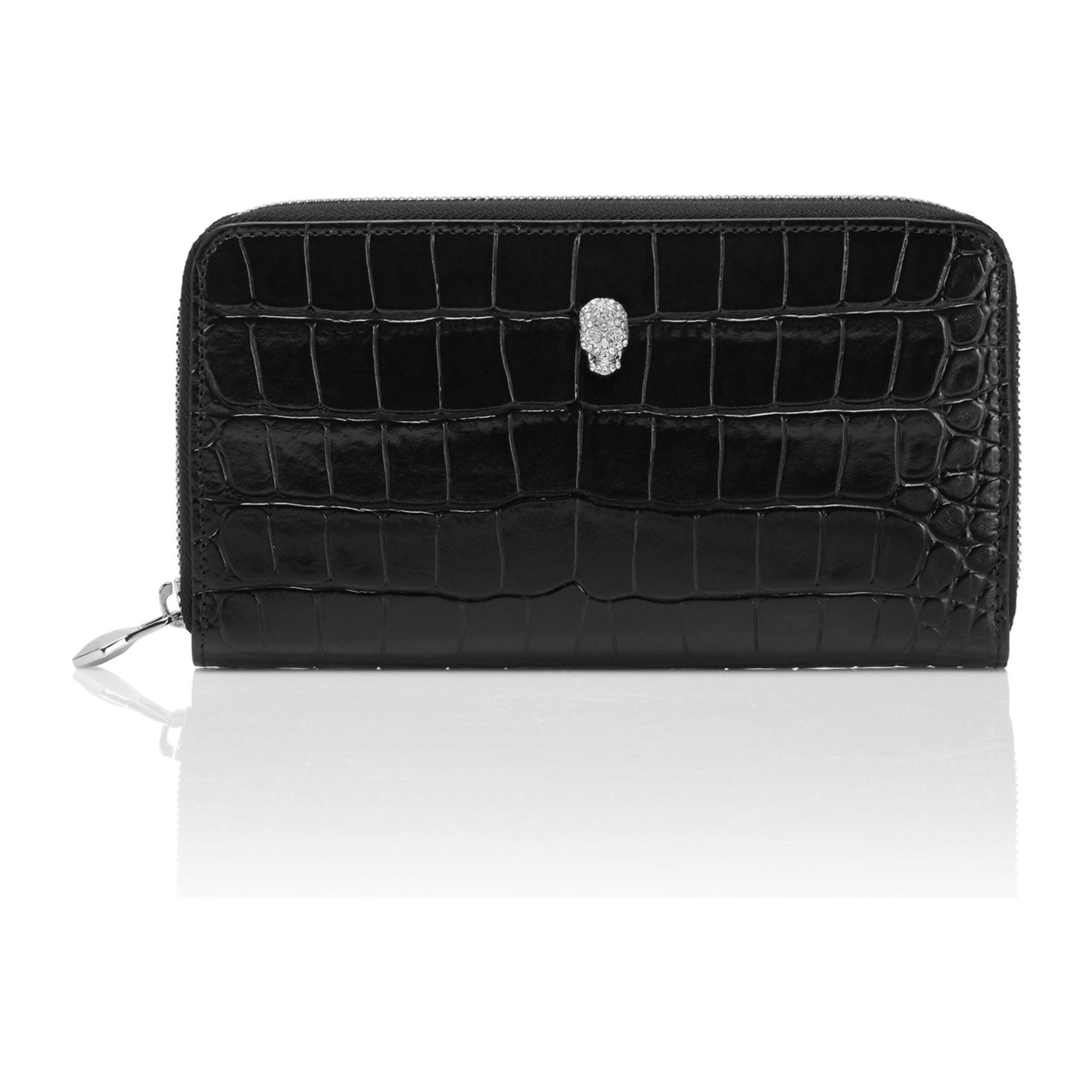 PHILIPP PLEIN Cartera con cremallera central COCCO