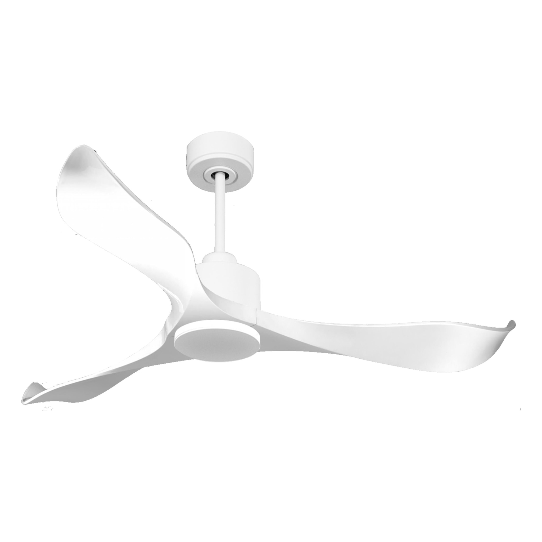 Ventilateur de plafond Réversible  Thermostat Wifi Moteur à courant continu Toits en pente Télécommande Adaptateur 2/3 Lames Hypersilence Mémoire