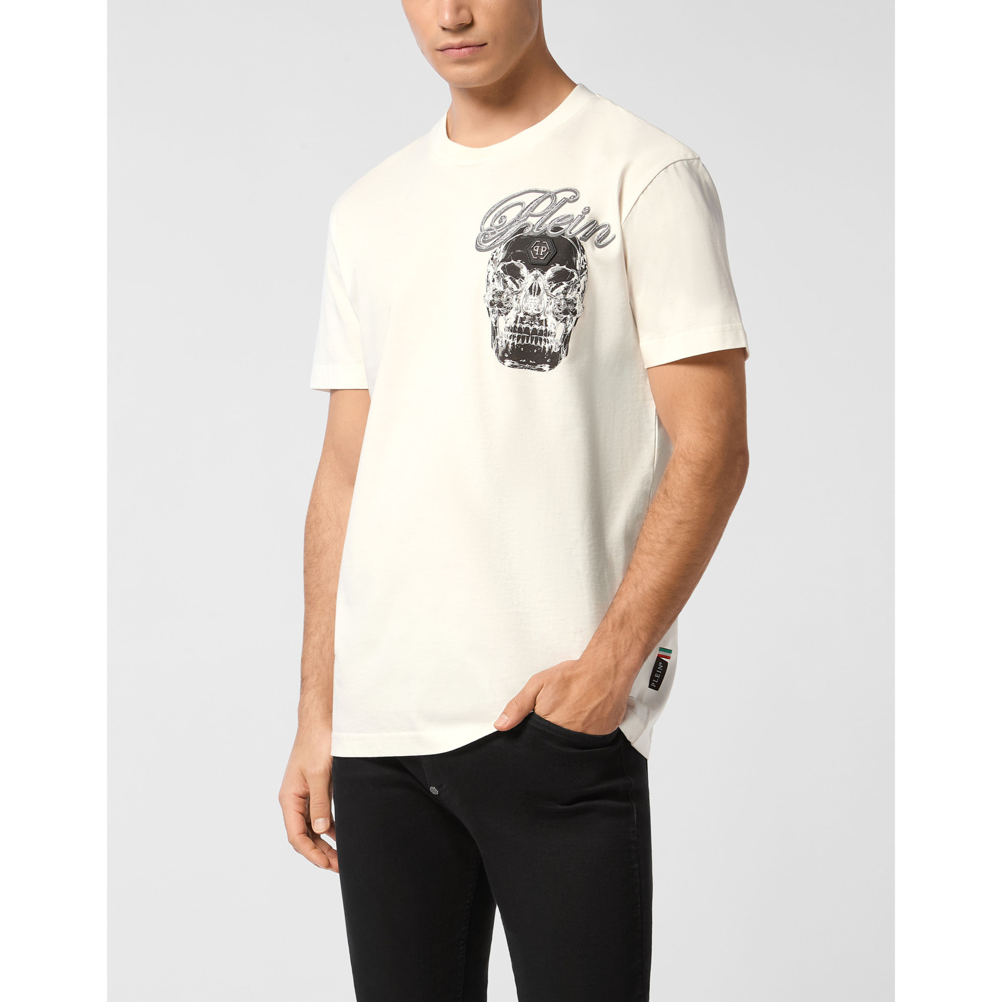 PHILIPP PLEIN T-Shirt Round Neck Ss SKULL