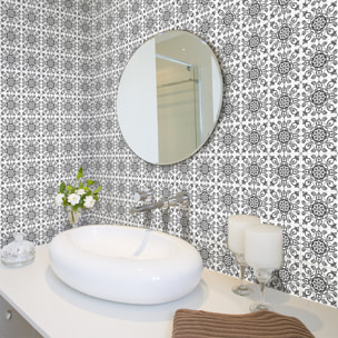 Stickers muraux - Sticker Mural Carrelage adhésif Cuisine Salle de Bain - 60 STICKERS CARRELAGES AZULEJOS ALENZO
