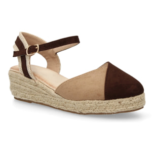 Sandalia de Cuña de Yute para Mujer, Comodas y Elegantes, Diseño Moderno con Tira Decorativa