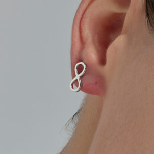 Pendientes de Circonita Brillante acabados en rodio