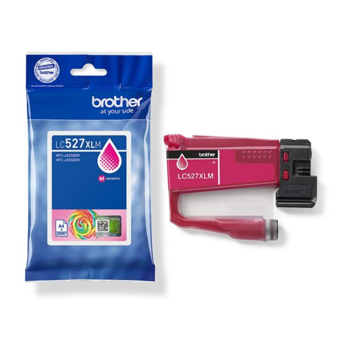 Cartouche d'encre BROTHER Originale LC527 XL Magenta Haute Capacité - LC527XLM
