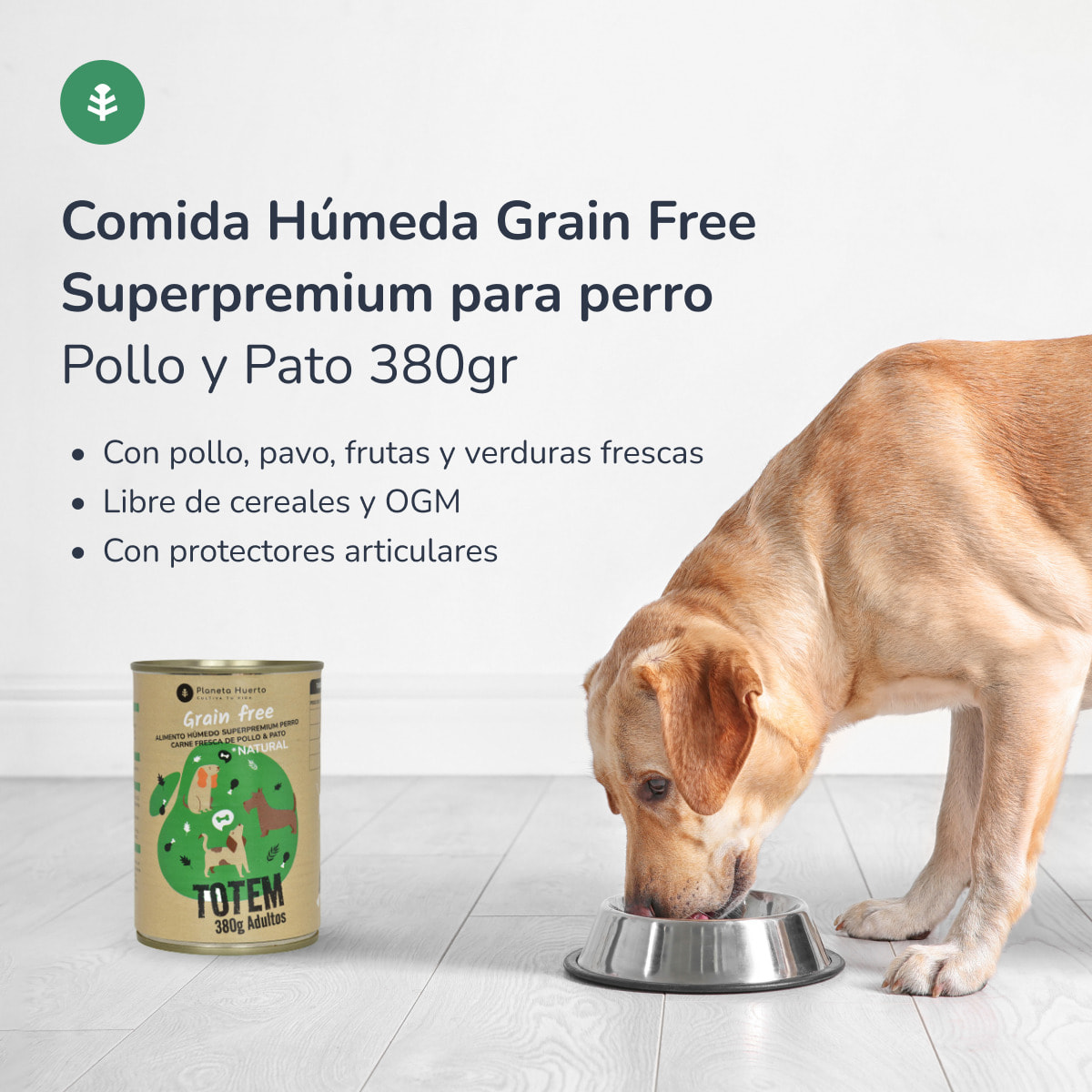 PLANETA HUERTO | Comida Húmeda para Perros de Pollo y Pato – Pack 12x 380 g, Grain Free Superpremium, Sin Cereales ni OGM