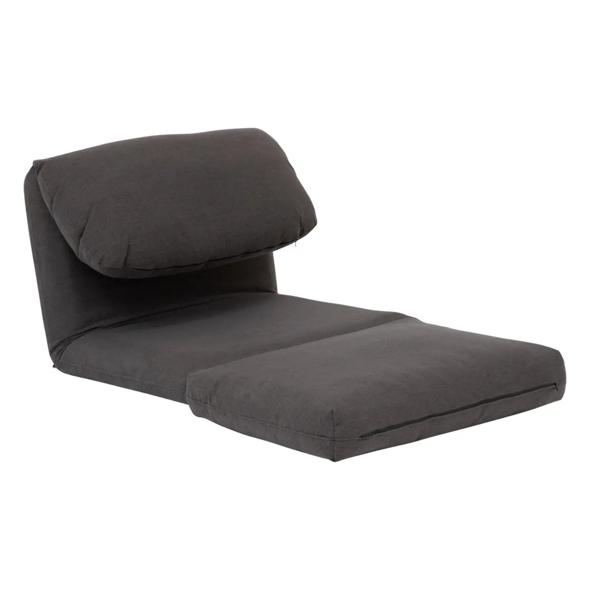 Chauffeuse "Marza" gris ardoise 209x78cm