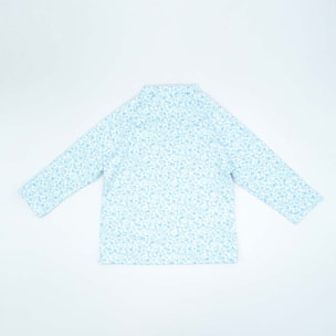 CAMISETA PROTECCION SOLAR FLORECITAS AZULES