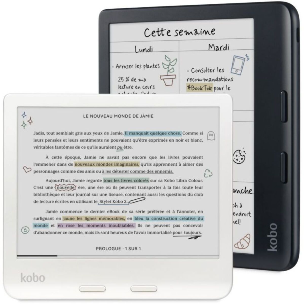Liseuse eBook KOBO Libra Colour Blanche