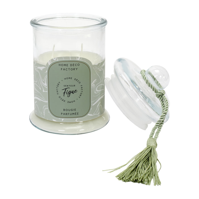 Bougie Parfumee Bonbonniere Verte H23.5cm