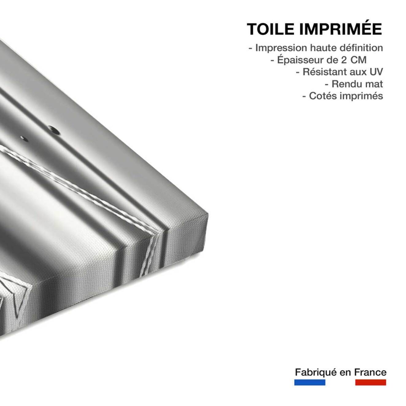 Tableau abstrait rouge variation - 80x50 cm Toile imprimée