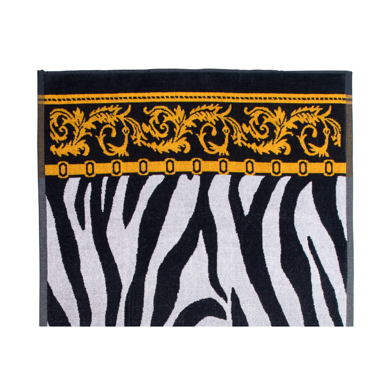Telo Mare Spugna Jacquard Spiaggia Disegno Zebra