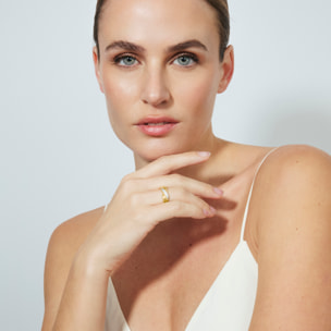 Anillo Riesim acabado oro amarillo 18k