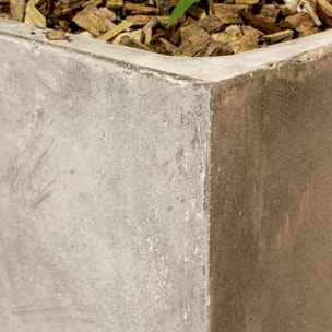 Lot de 2 pots en fibre d'argile h37/47cm FARO