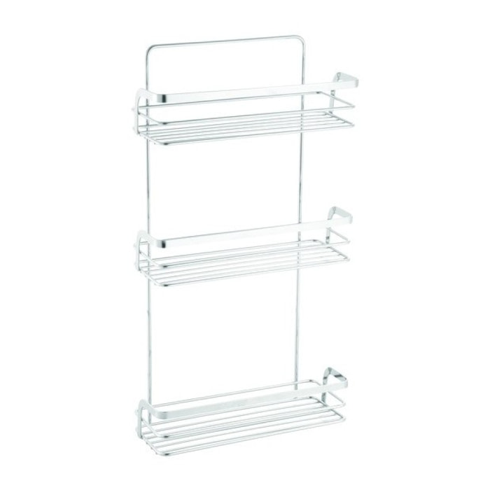 Etagère de douche 3 niveaux  à  fixer RILEY Chromé MSV