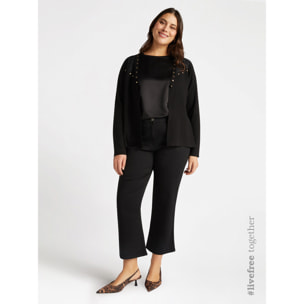 Fiorella Rubino - Jeans kick flare - Nero