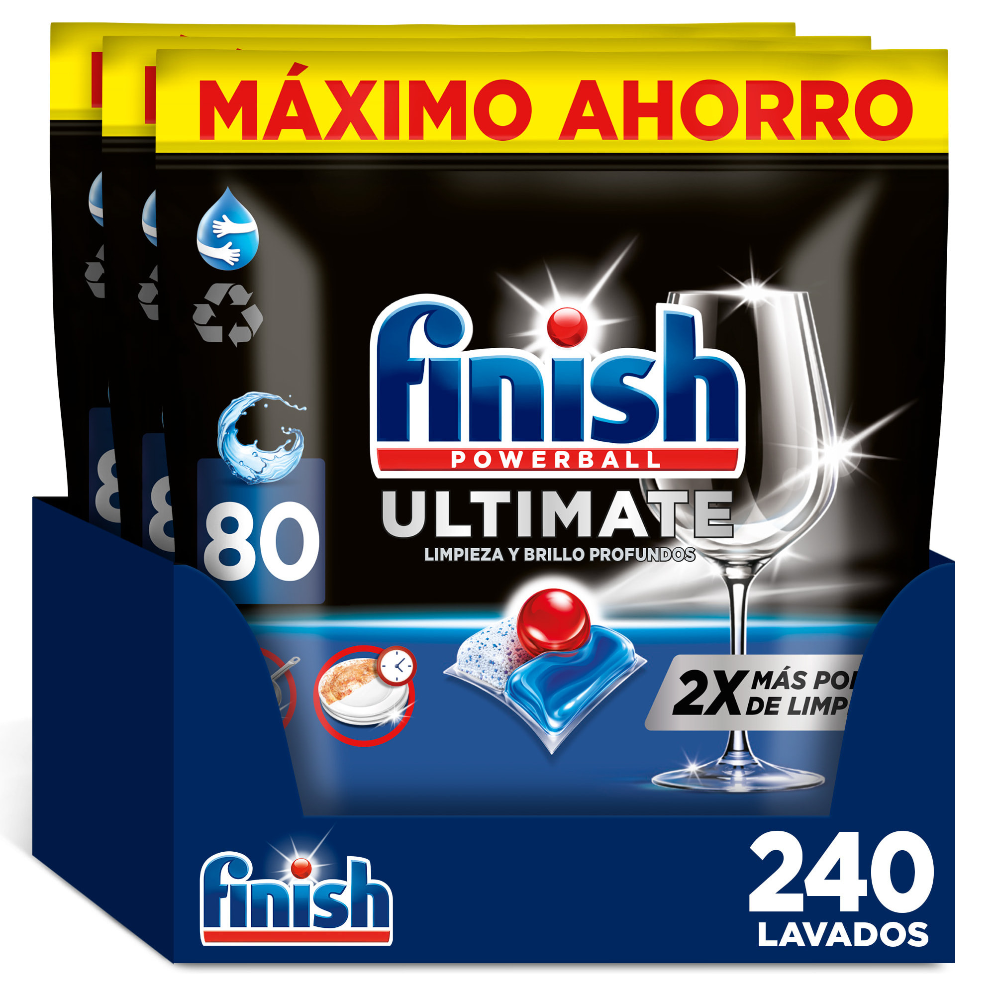 Finish Ultimate 240 Pastillas para lavavajillas