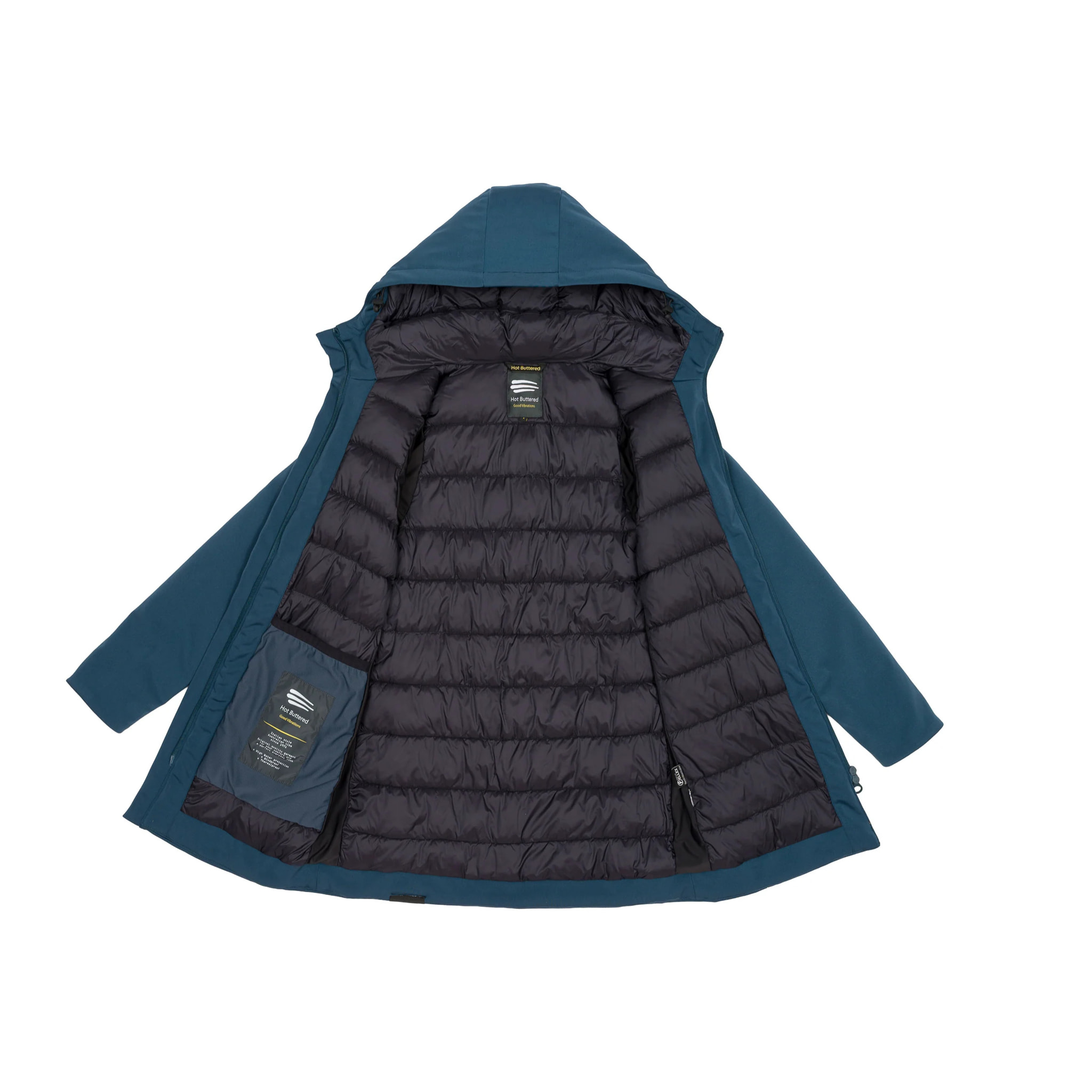 Parka JAQUELINE imbottito impermeabile blu chiaro