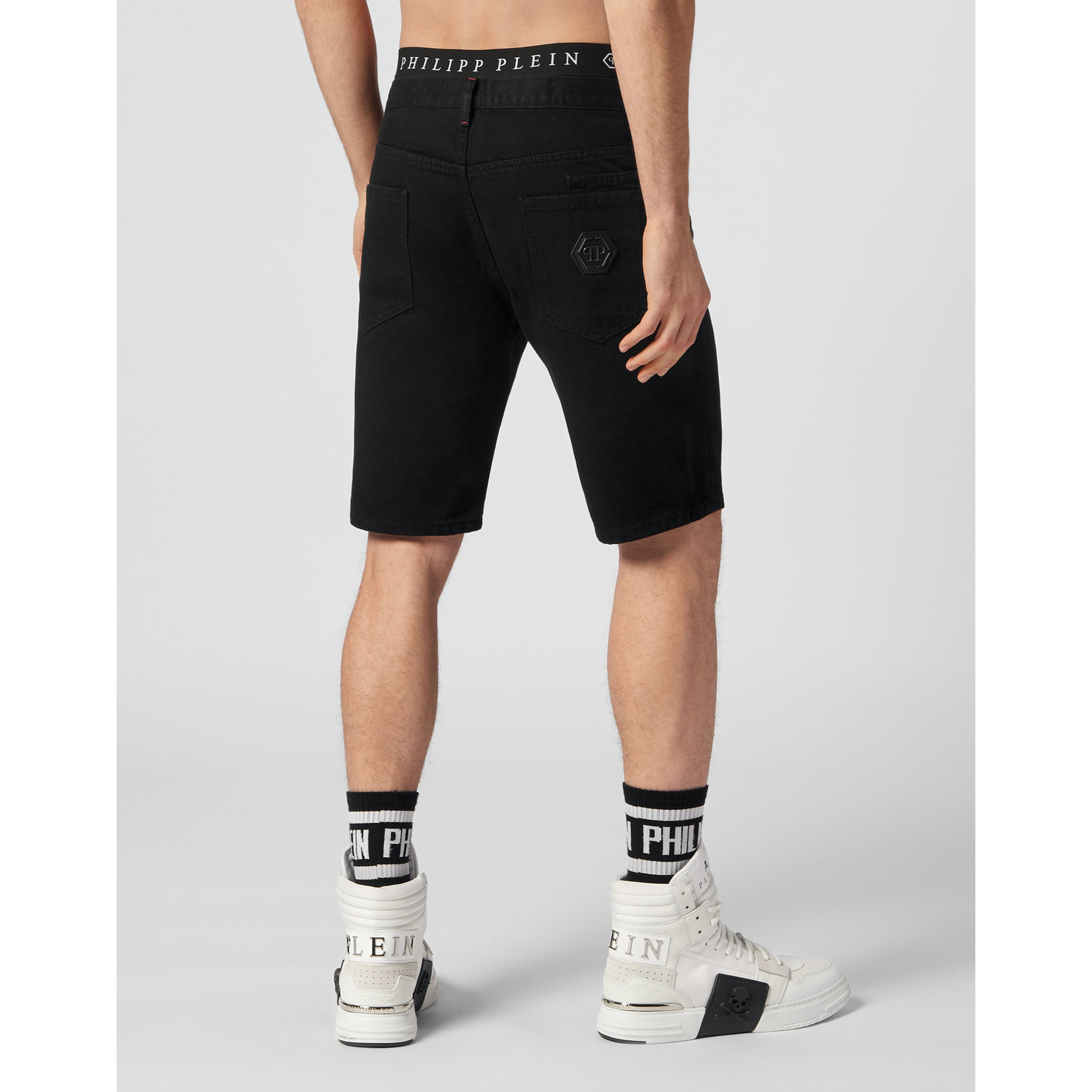 PHILIPP PLEIN Pantalones cortos vaqueros