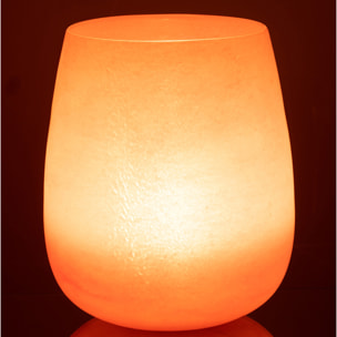 J-Line vase Givré  - verre - corail - Ø 23 cm
