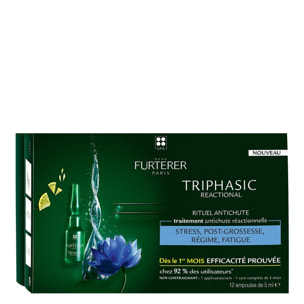 Triphasic Reactional  - Rituel Anti-Chute - Coffret 12 Ampoules