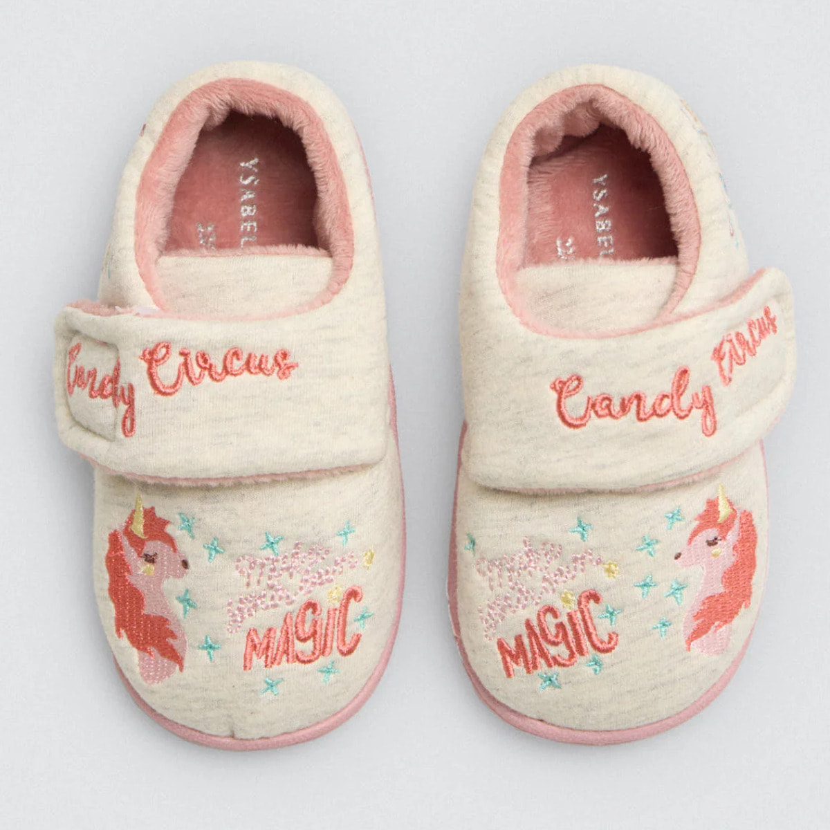 Scarpine per neonato con stampa unicorno e velcro