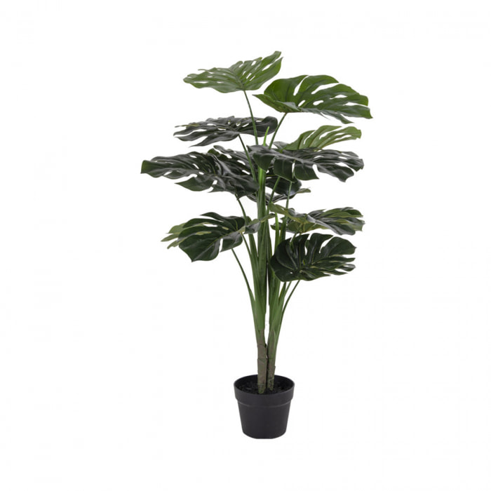 Monstera - Plante artificielle H90 cm : Couleur - Vert.