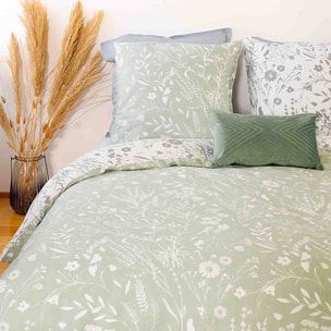 Parure Housse De Couette 3pcs 100% Satin De Coton 78fils Susie