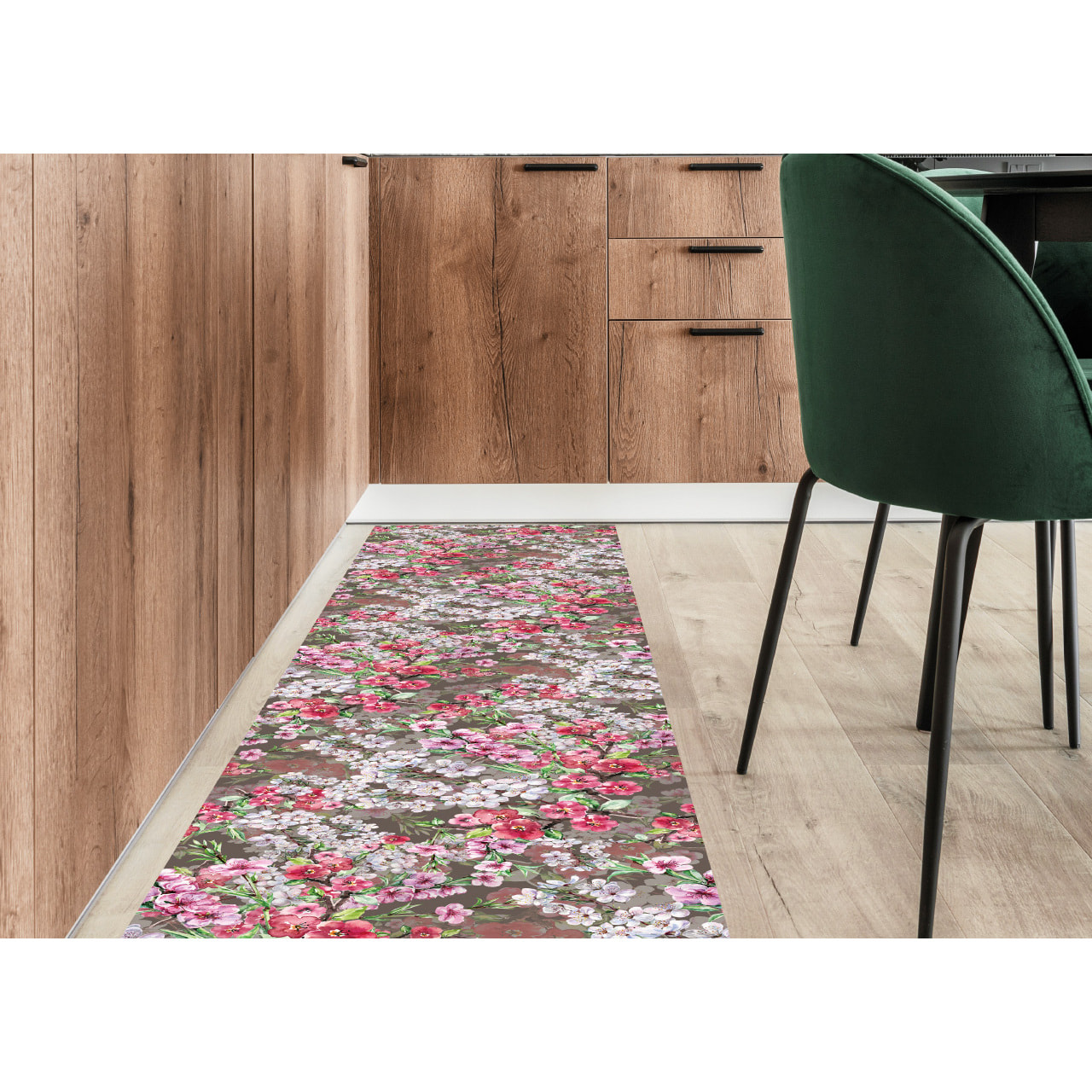 Tappeto Passatoia Cucina Con Retro Antiscivolo Antisfilo Linea Futura Sakura