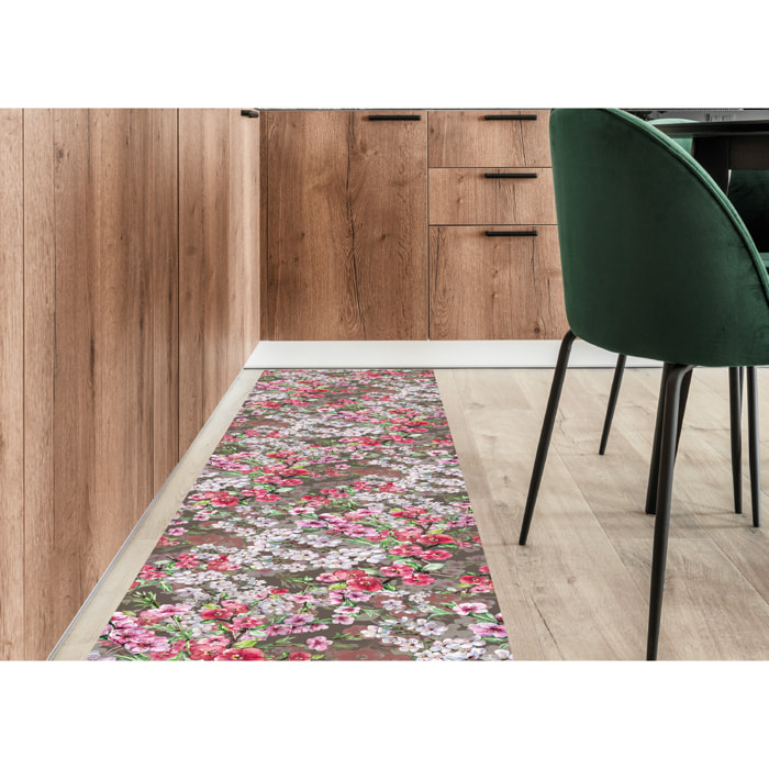 Tappeto Passatoia Cucina Con Retro Antiscivolo Antisfilo Linea Futura Sakura